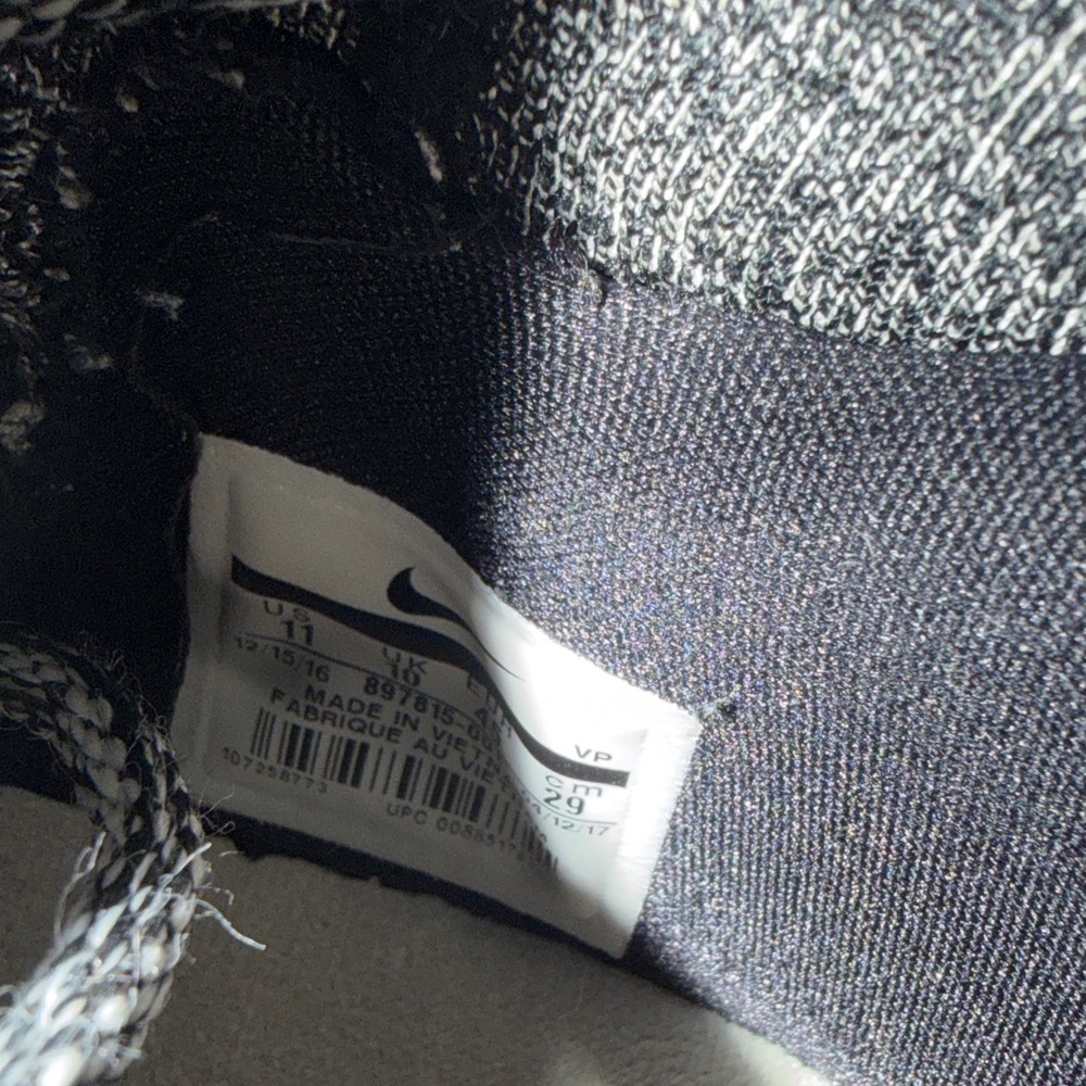 Nike KD’s Black and White Knit Sneakers - Picture 3 of 4